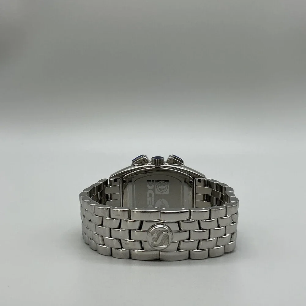 Shanghai DCEC Cummins Mens Watch 34mm Silver Tone Skeleton Dial Automatic 7.5